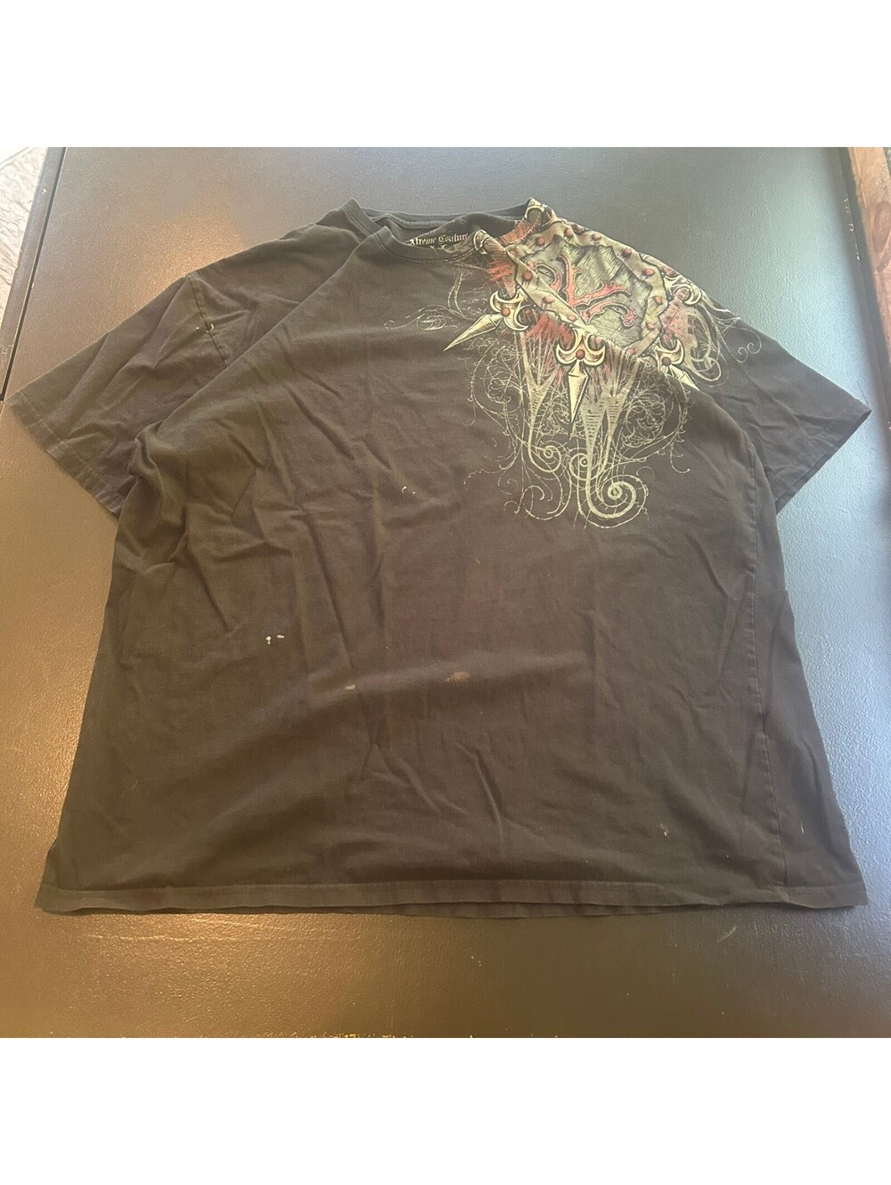 Vintage y2k baggy Xtreme Couture black graphic T-shirt